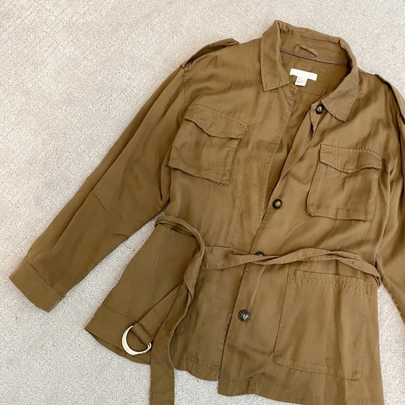 H&M Cargo Camel Jacket / Overshirt - Picture 2 of 4